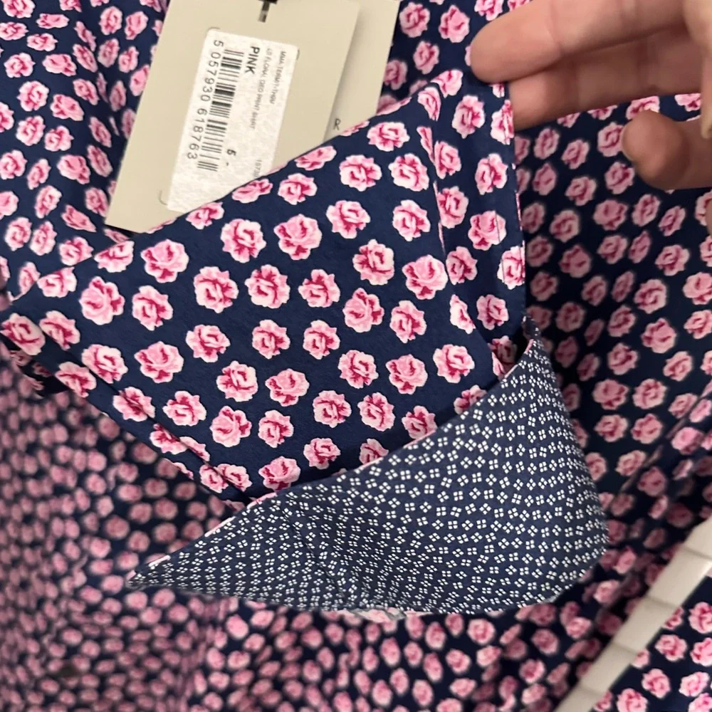 Ted Baker London - NWT, XL (5) Pink Rose, Button Down, Long Sleeve, Men’s Shirt - Picture 3 of 8